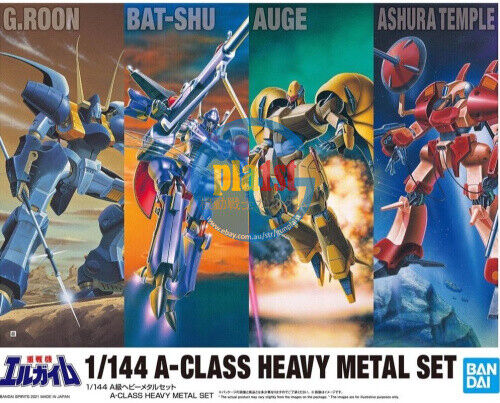 BANDAI HG 1/144 A-Class Heavy Metal Set (G.Roon, Bat-Shu, Auge, Ashura Temple)