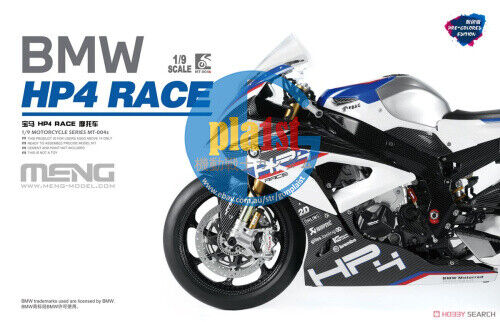 Brand New MENG MT-004s BMW HP4 Race motorcycle (PRE-COLORED EDITION) Plastic Kit