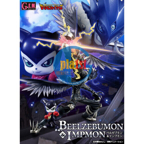 Brand New Digimon Tamers G.E.M. Series Beelzebumon & Impmon Action Figure