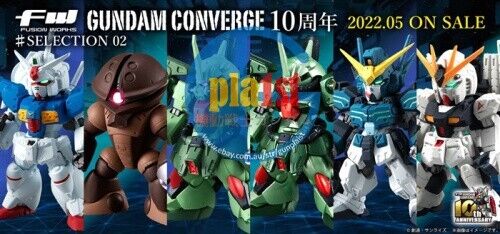 Brand New BANDAI FW Gundam Converge 10TH ANNIVERSARY # SELECTION 02 (Set of 6)