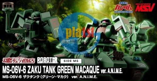 P-Bandai ROBOT SPIRITS MS-06V-6 ZAKU TANK GREEN MACAQUE ver. A.N.I.M.E. Figure