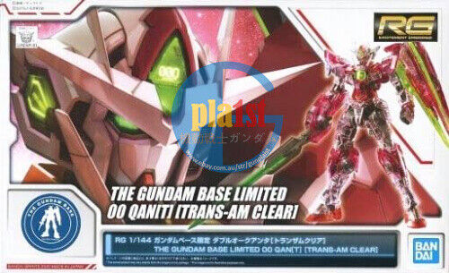 Brand New P-BANDAI RG 1/144 Gundam Base Limited RX-0 00 Qan[T] Trans-AM Clear