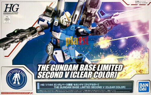 Brand New P-BANDAI HG 1/144 Gundam Base Second V V2 Gundam Clear Color Ver.