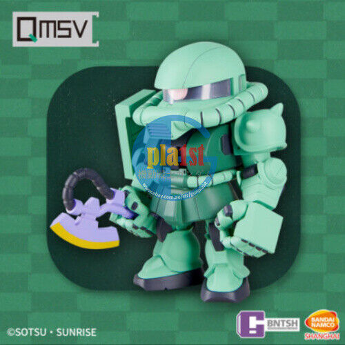 Brand New Bandai QSV Q-Style MS-06 ZaKu Green PVC material Action Figure