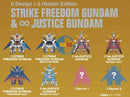 New BANDAI QMSV Mini Blind Box Strike Freedom&Infinite Justice Gundam (Set of 8)