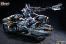 Motor Nuclear Battle Armor White Tiger + Tiger-Shark Motorcycle Diecast Figure