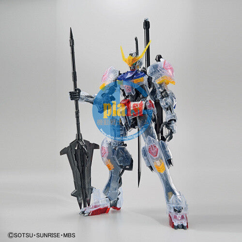 Brand New P-BANDAI MG 1/100 THE GUNDAM BASE GUNDAM BARBATOS [CLEAR COLOR Ver.]