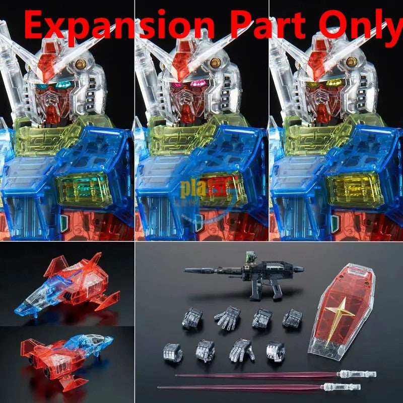 Brand New CLEAR COLOR BODY FOR PG UNLEASHED 1/60 RX-78-2 GUNDAM (Expansion Only)