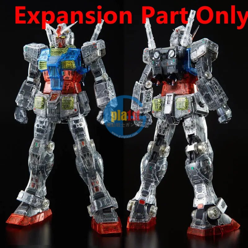 Brand New CLEAR COLOR BODY FOR PG UNLEASHED 1/60 RX-78-2 GUNDAM (Expansion Only)