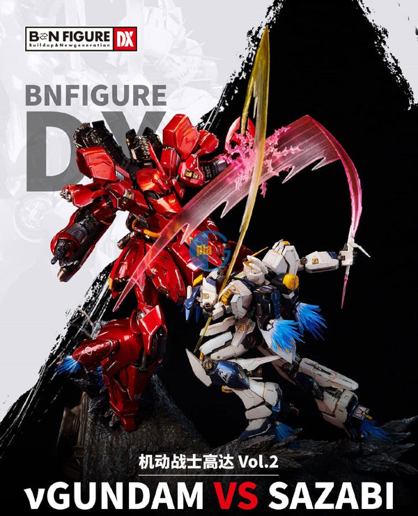 Brand New BANDAI BNFDX Gundam Vol.2 RX-93 nu Gundam VS Sazabi Action Figure