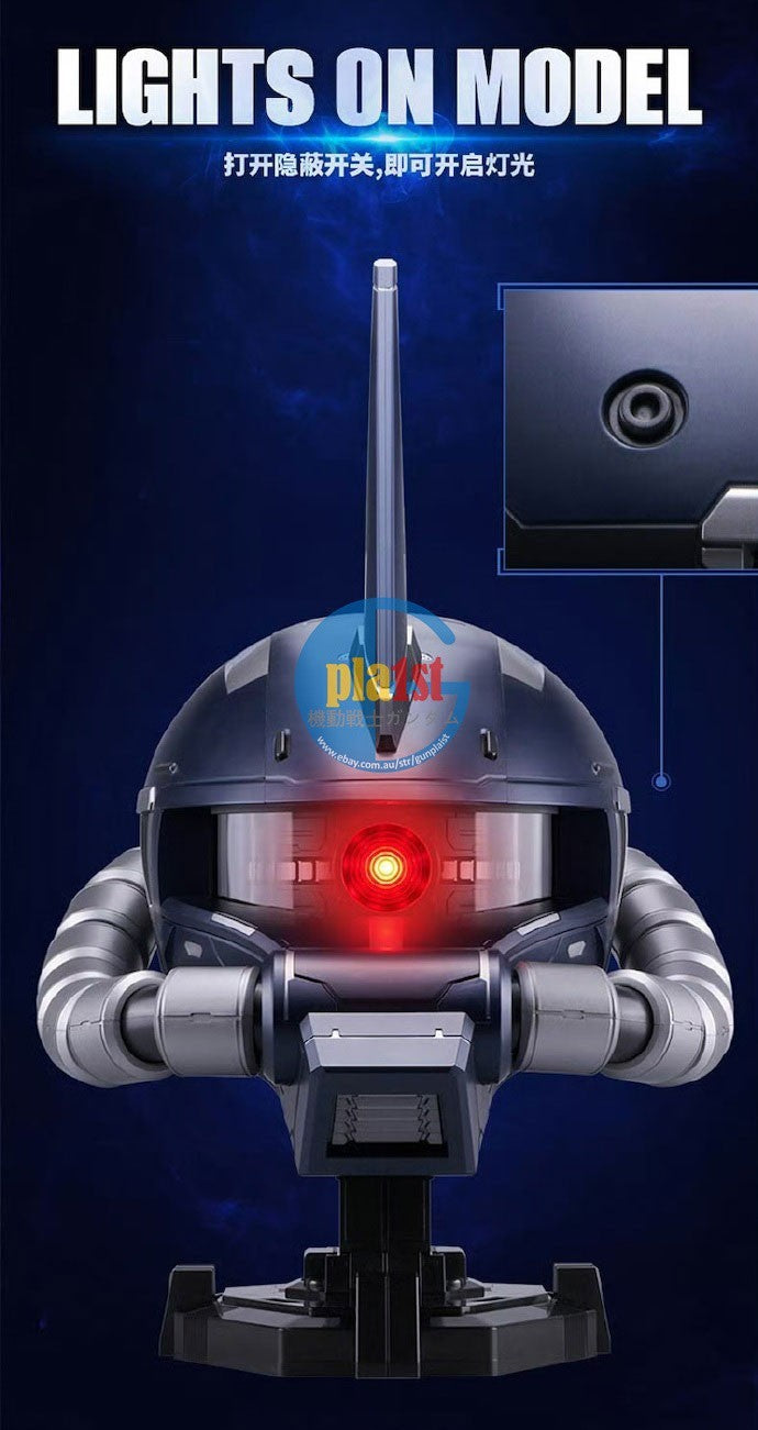 Brand New BANDAI BN Gundam Head Collection Black Tri-Star's Zaku II
