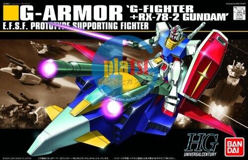 Brand New BANDAI HG 1/144 HGUC 050 G-Armor (G-Fighter + RX-78-2 Gundam)