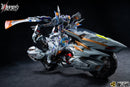 Motor Nuclear Battle Armor White Tiger + Tiger-Shark Motorcycle Diecast Figure
