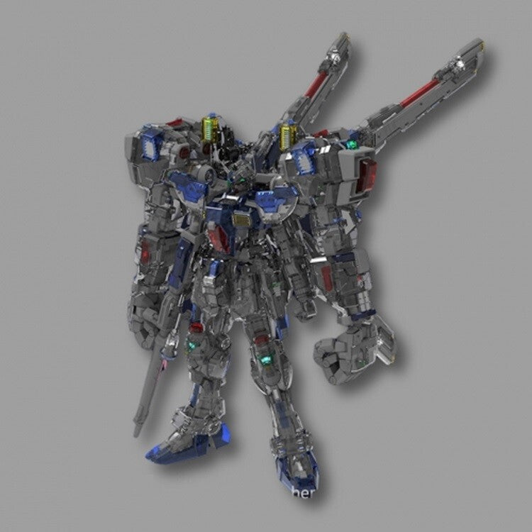 Brand New Rodams 1/72 RAS-40 Alpha Boxer Blue/Orange/Clear Plastic Toy Robot