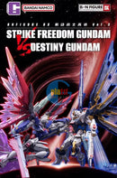 Brand New BANDAI BNFDX Strike Freedom Gundam VS Destiny Gundam Statue