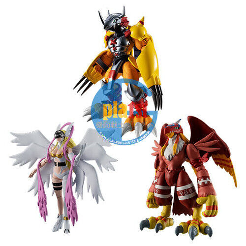 BrandNew Bandai Shodo Shokugan Digimon Vol.1 & Vol.2 & Vol.3 (Set of 9 no stand)