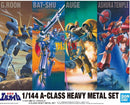 BANDAI HG A-Class Heavy Metal Set (G.Roon, Bat-Shu, Auge, Ashura Temple)
