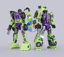 Brand New Mecha Invasion GLA01 & GLA02 Loader and Mixer (Set of 2) Transforming