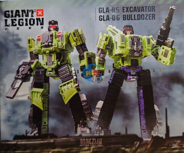 Brand New Mecha Invasion GLA05 & GLA06 Scavenger and Bonecrusher (Set of 2)