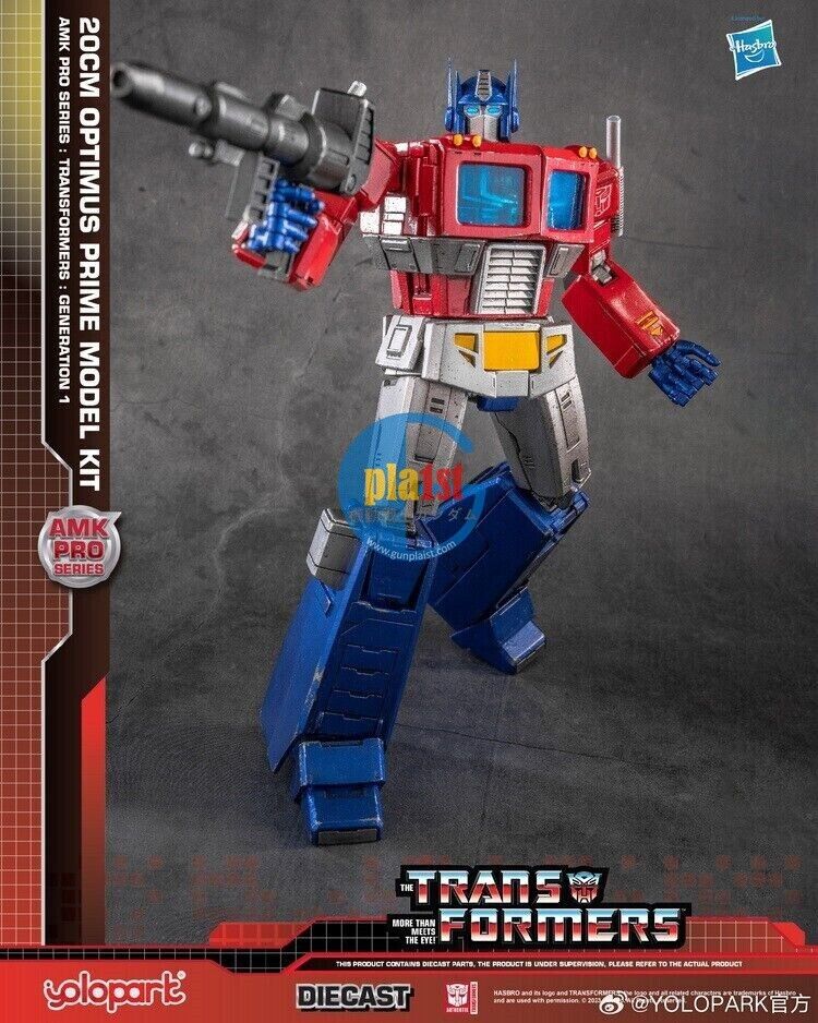 Brand New Yolopark Transformers Amk Pro Series G1 Optimus Prime Action Figure