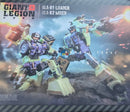 Brand New Mecha Invasion GLA01 & GLA02 Loader and Mixer (Set of 2) Transforming