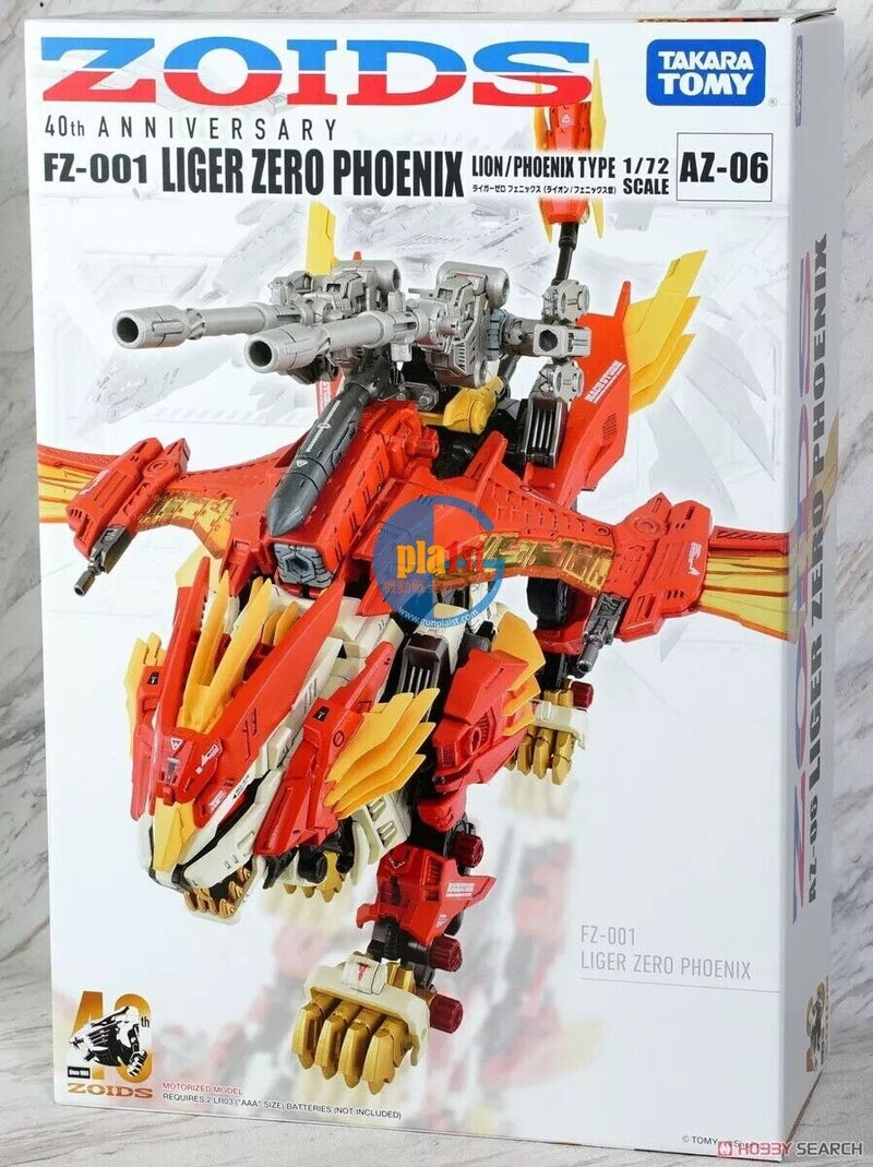 Brand New Takara Tomy Zoids 1/72 AZ-06 Liger Zero Phoenix (40th Anniver) Plastic