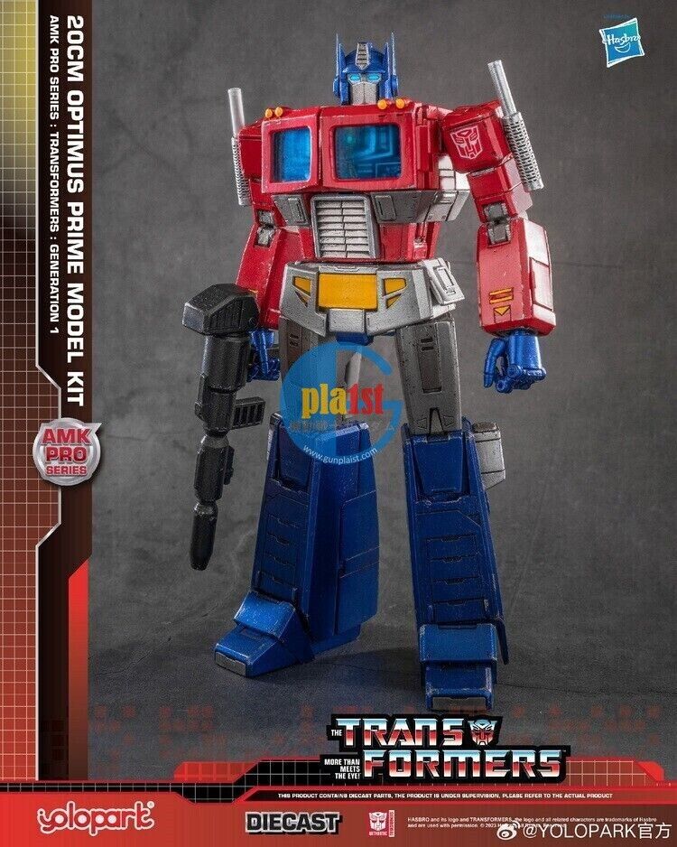 Brand New Yolopark Transformers Amk Pro Series G1 Optimus Prime Action Figure
