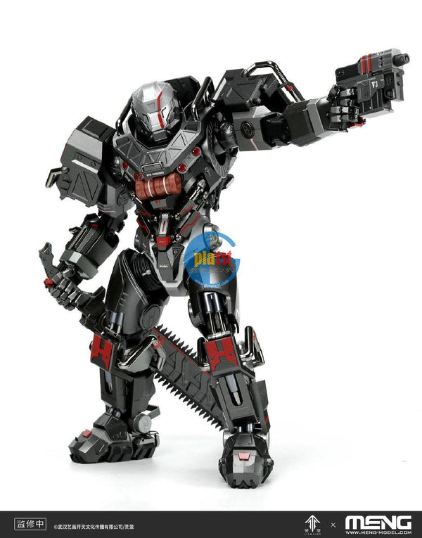 Meng Ling Cage 1/9 Heavy Duty Mecha MU-2 Dawn White Shark-04 Plastic Kit (25cm)