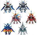 New BANDAI QMSV Mini Blind Box Strike Freedom&Infinite Justice Gundam (Set of 8)