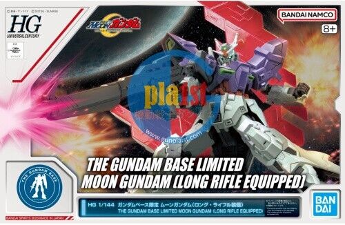 Brand New BANDAI HG 1/144 Gundam Base Moon Gundam (Long Rifle Equipped)