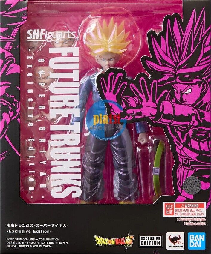 Brand New P-BANDAI S.H.F FUTURE TRUNKS SUPER SAIYAN Exclusive Edition FIGURE