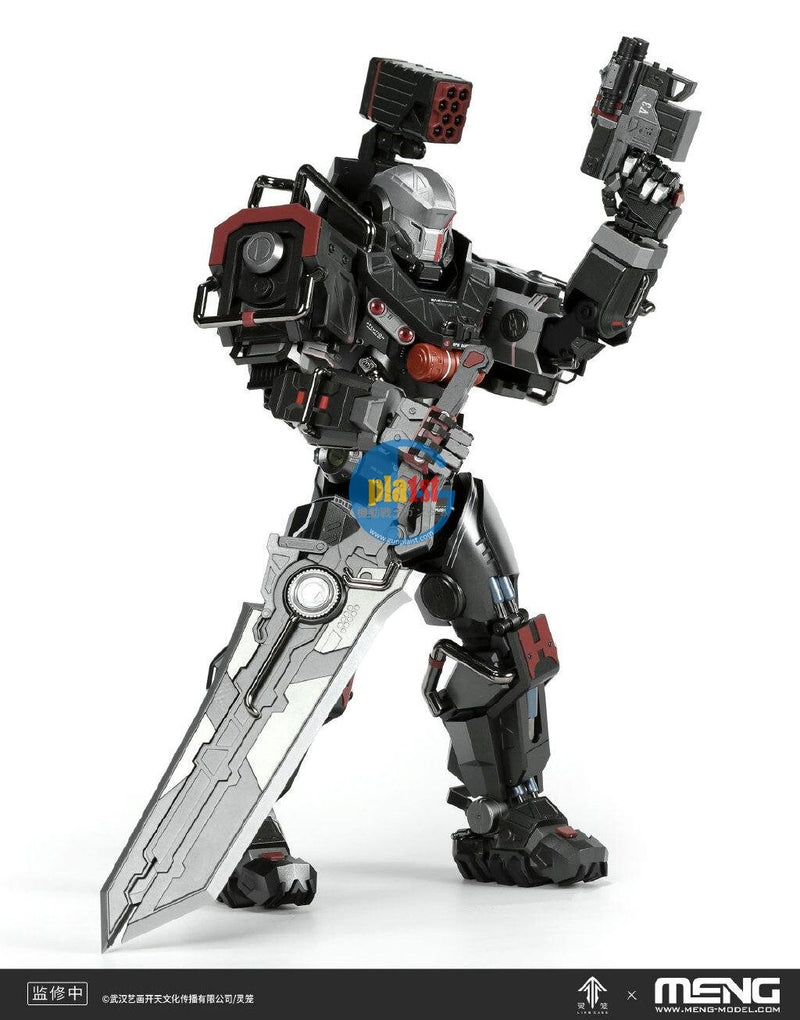 Meng Ling Cage 1/9 Heavy Duty Mecha MU-2 Dawn White Shark-04 Plastic Kit (25cm)