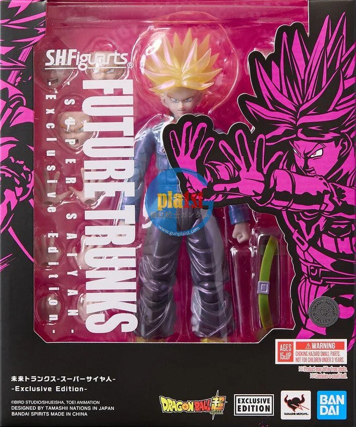 Brand New P-BANDAI S.H.F FUTURE TRUNKS SUPER SAIYAN Exclusive Edition FIGURE