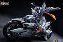 Motor Nuclear Battle Armor White Tiger + Tiger-Shark Motorcycle Diecast Figure