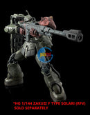 P-BANDAI HG 1/144 ZAKU II F TYPE CHUBS & KALE + ZAKU II SOLARI CUSTOM PARTS RFV