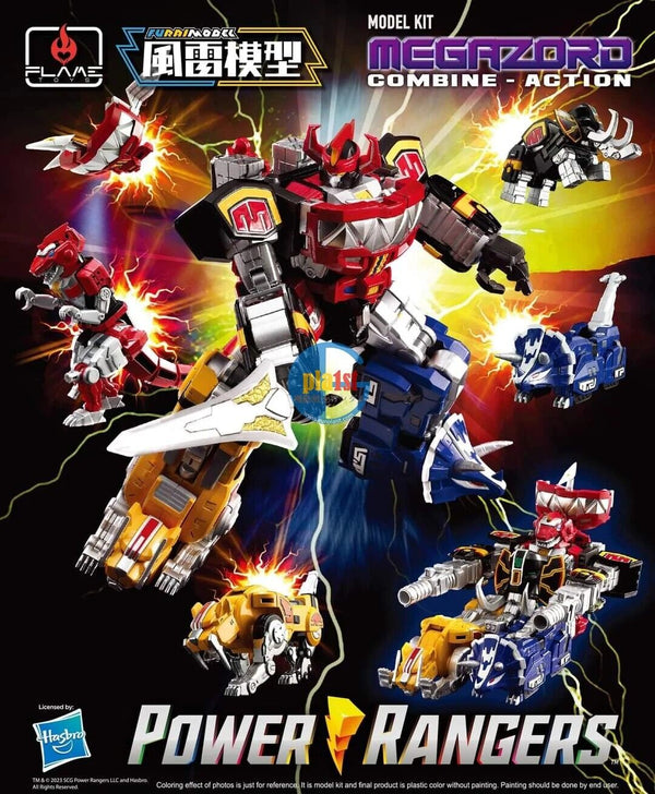 Brand New FLAME TOYS Mighty Morphin Power Rangers Furai Megazord Plastic Kit