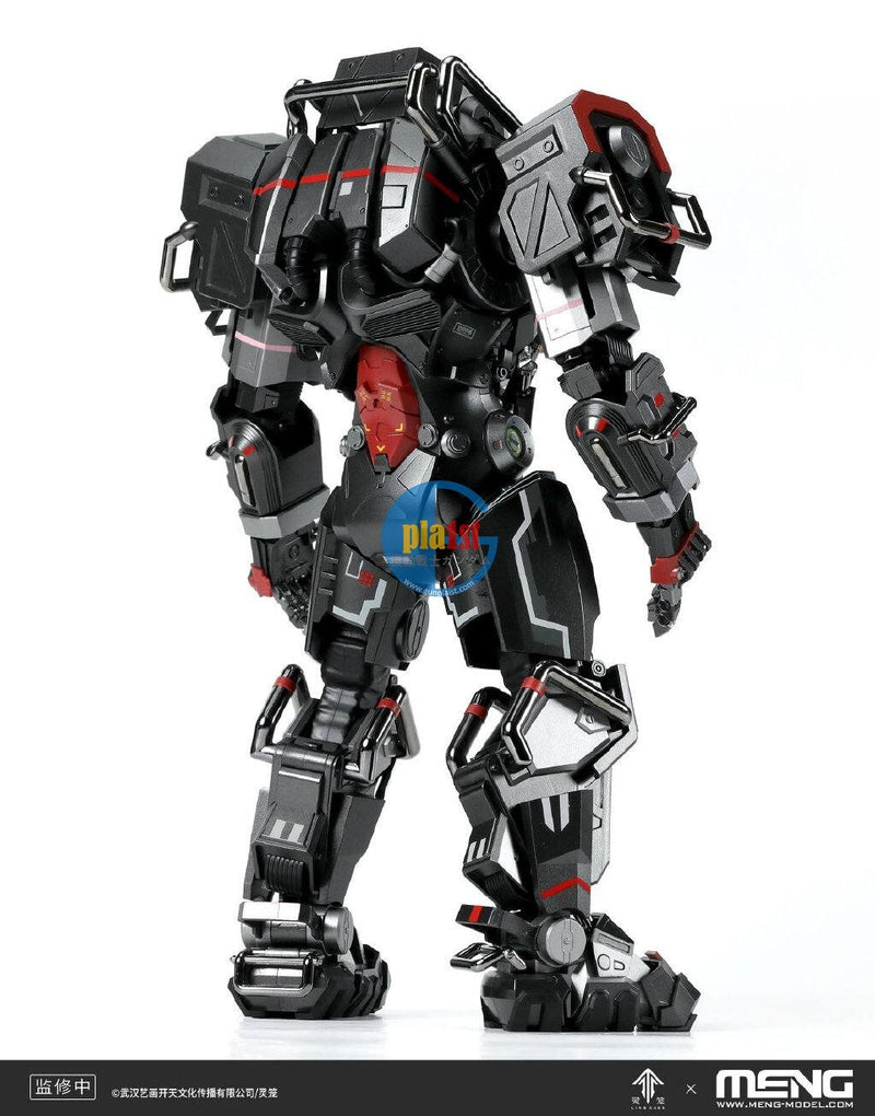 Meng Ling Cage 1/9 Heavy Duty Mecha MU-2 Dawn White Shark-04 Plastic Kit (25cm)