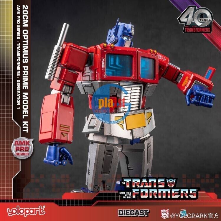 Brand New Yolopark Transformers Amk Pro Series G1 Optimus Prime Action Figure
