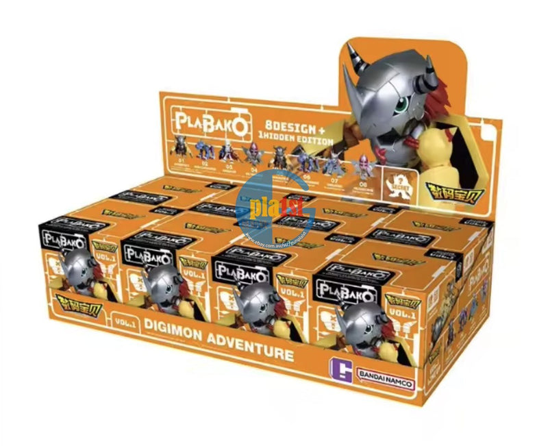 Brand New BANDAI PLABAKO Digimon Blind Box Full Set (Set of 8) Assembly Required