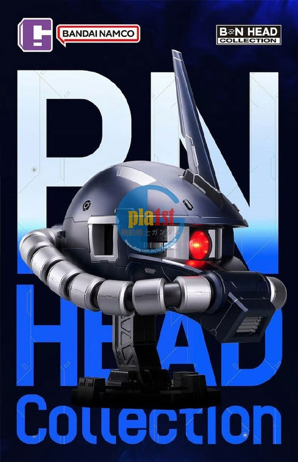 Brand New BANDAI BN Gundam Head Collection Black Tri-Star's Zaku II