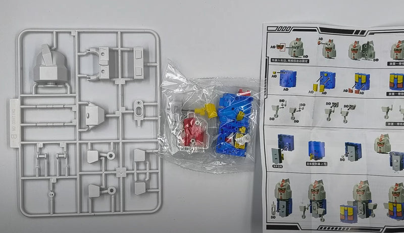 Brand New PZEU Clockwork Warrior Gundam+Zaku+Nu+Sazabi (Set of 4) Plastic Kit
