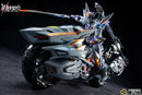 Motor Nuclear Battle Armor White Tiger + Tiger-Shark Motorcycle Diecast Figure