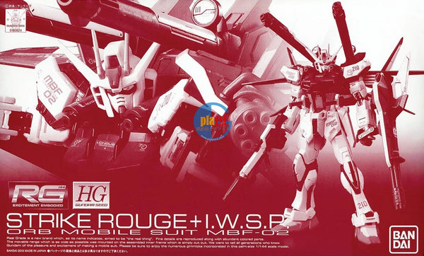 Brand New P-BANDAI RG 1/144 GUNDAM STRIKE ROUGE + I.W.S.P.