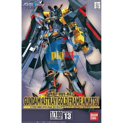 Brand New Unopen BANDAI TV 1/100 MBF-P01-RE2 GUNDAM ASTRAY GOLD FRAME AMATSU