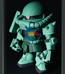 Brand New Bandai QMSV Q-Style MS-06 ZaKu Green PVC material Action Figure