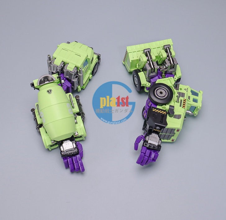 Brand New Mecha Invasion GLA01 & GLA02 Loader and Mixer (Set of 2) Transforming