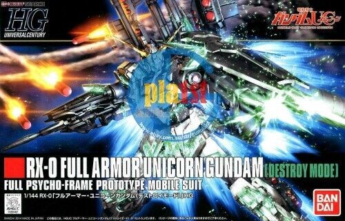 Brand New BANDAI HG 1/144 HGUC 178 RX-0 FULL ARMOR UNICORN GUNDAM [DESTORY MODE]