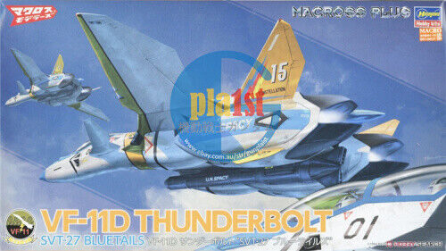 Brand New Hasegawa 1/72 Macross  VF-11D Thunderbolt SVT-27 Bluetails