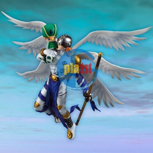 Brand New MegaHouse G.E.M. DIGIMON ADVENTURE ANGEMON & TAKAISHI TAKERU Figure